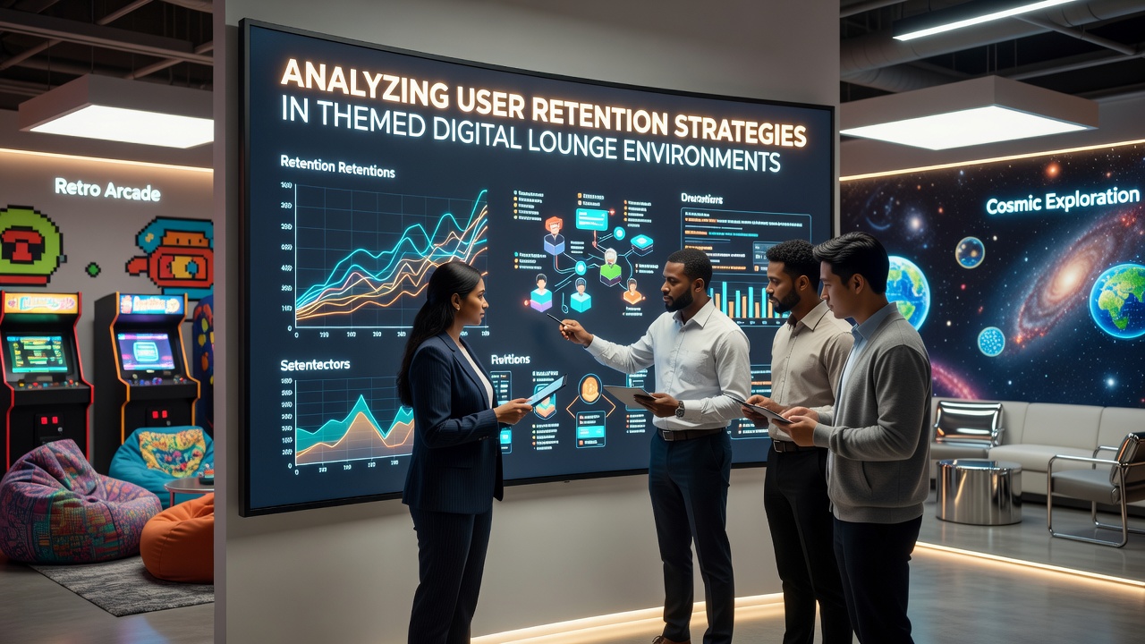 Analyzing User Retention Strategies in Themed Digital Lounge Environments